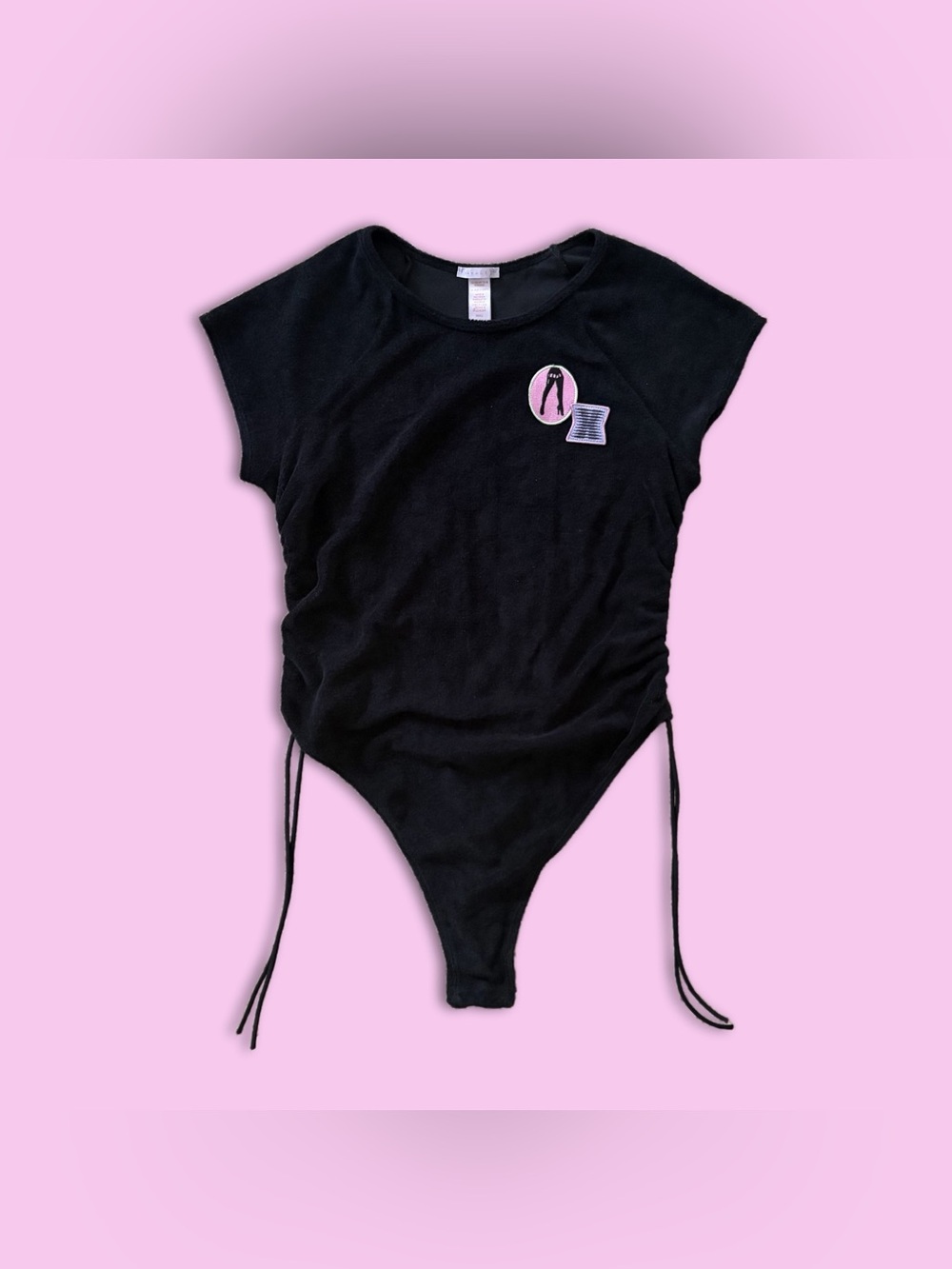 Savage X Fenty 70s Ruched Terry Thong Teddy Bodysuit
